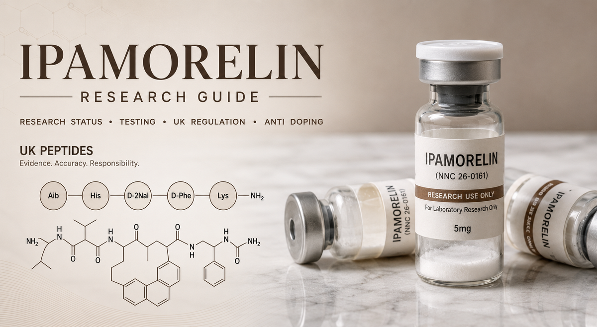 Ipamorelin UK: Research, Testing and UK Peptides