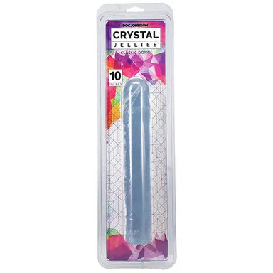10 - inch Doc Johnson Clear Realistic Dildo With Veined Detail - Peaches and Screams