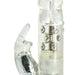 10-inch Silver Rabbit Vibrator with Metal Beads and 7-settings - Peaches and Screams