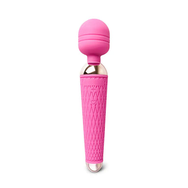 10 Speed Rechargeable Magic Wand Vibrator Pink - Peaches and Screams