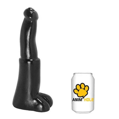 11-inch Massive Black Realistic Dildo with Balls - Peaches and Screams