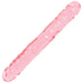 12 - inch Doc Johnson Jelly Pink Large Double Ended Dildo - Peaches and Screams