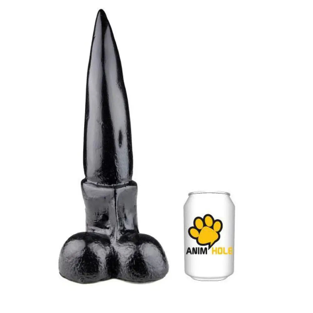 12-inch Extra Large Black Realistic Dildo with Balls - Peaches and Screams
