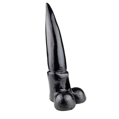 12-inch Extra Large Black Realistic Dildo with Balls - Peaches and Screams