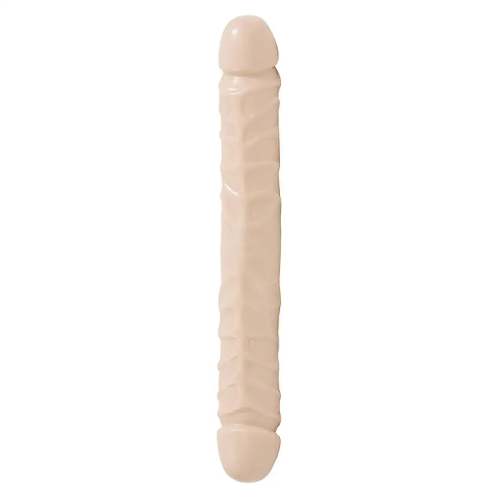 12-inch Rubber Massive Double-ended Dildo With Detail Veins - Peaches and Screams