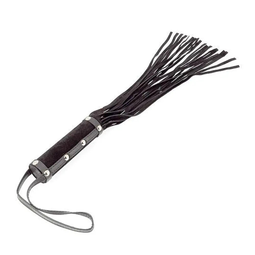 19 inch rimba black suede whip with 19 strings sensation toy - peaches and screams