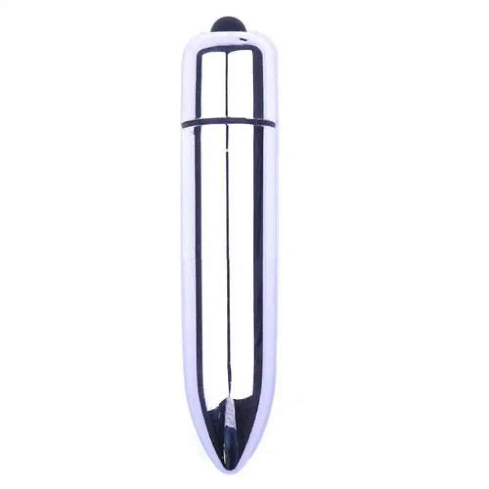 3.25 inch silver powerful mini bullet vibrator - peaches and screams