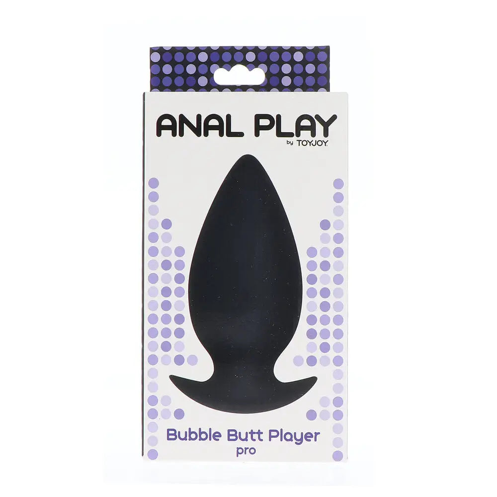 4.3-inch Toyjoy Silicone Black Medium Butt Plug - Peaches and Screams