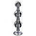 5.25-inch Toy Joy Stainless Steel Metal Large Diamond Anal Beads - Peaches and Screams