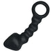 5.5-inch Black Waterproof Ram Anal Probe with Finger Loop - Peaches and Screams