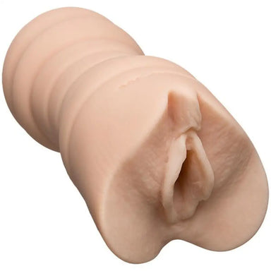 5.5-inch Flesh Stretchy Textured Realistic Vagina Masturbator - Peaches and Screams