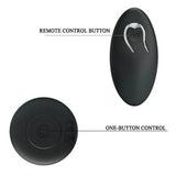 5 inch silicone black powerful waterproof vibrating butt plug - peaches and screams