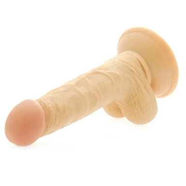 6-inch Flesh-coloured Penis Dildo With Suction Cup Base And Balls - Peaches and Screams