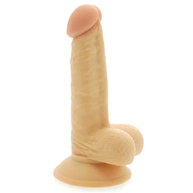 6-inch Flesh-coloured Penis Dildo With Suction Cup Base And Balls - Peaches and Screams
