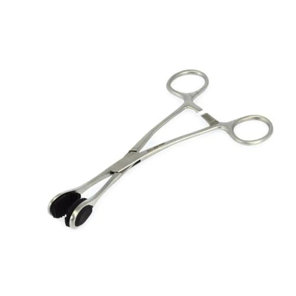6 inch rimba stainless steel piercing pincer for bdsm play - peaches and screams