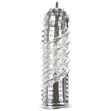 6 inch stretchy clear textured penis sleeve for couples - peaches and screams