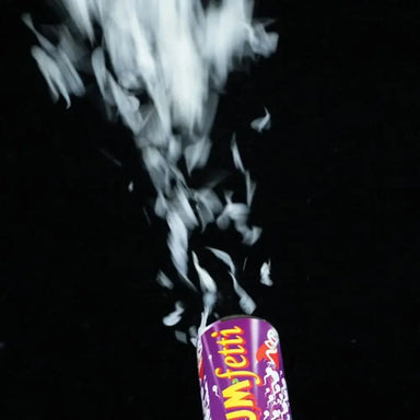 6-inch White Cumfetti Sperm Shaped Confetti Party Popper - Peaches and Screams