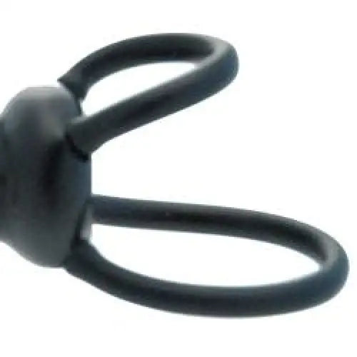 6-inch You2toys Black Dildo With Cock Ring - Peaches and Screams