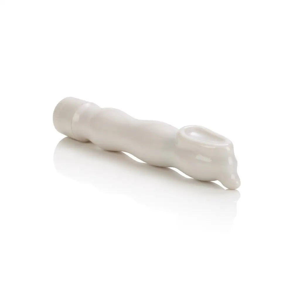 7.5-inch Colt White Clitoral Vibrator With G-spot Tip - Peaches and Screams