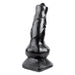 7-inch Black Massive Realistic Dildo With Suction Cup - Peaches and Screams
