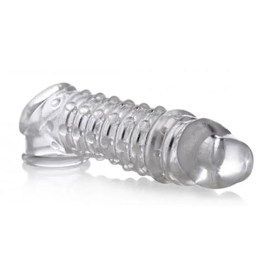 7-inch Size Matters Rubber Clear Penis Enhancer Sleeve - Peaches and Screams