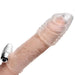 7 - inch Size Matters Vibrating Clear Penis Sleeve - Peaches and Screams