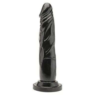 7-inch Toyjoy Pvc Black Realistic Dildo With Suction Cup - Peaches and Screams