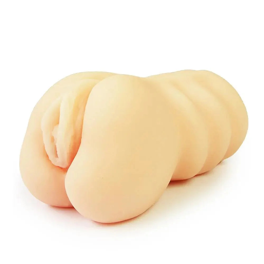 7-inch Utensil Race Flesh Pink Stretchy Realistic Vagina Masturbator - Peaches and Screams