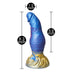 8.3-inch Silicone Blue Alien Dildo With Suction Cup - Peaches and Screams