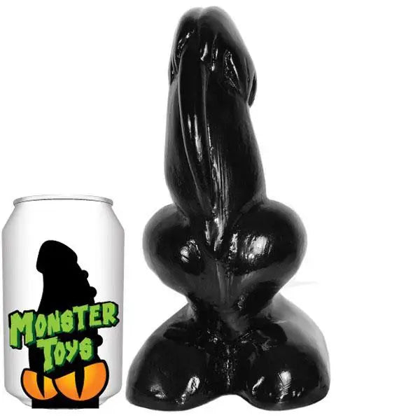 8.5-inch Black Extra Large Realistic Dildo with Sturdy Base - Peaches and Screams