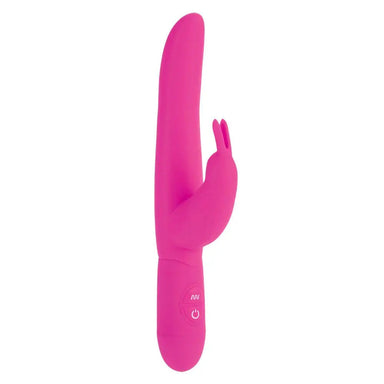 8.5 - inch Colt Silicone Pink Rabbit Vibrator With Clit Stim - Peaches and Screams