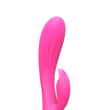 8.7 - inch Silicone Pink Multi Speed Rechargeable Rabbit Vibrator - Peaches and Screams