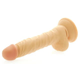 8.8 inch realistic large suction cup penis dildo with balls - peaches and screams