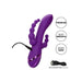 8 - inch California Exotic Silicone Purple Rechargeable G - spot Vibrator - Peaches and Screams