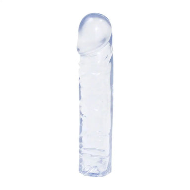 8 - inch Doc Johnson Clear Realistic Dildo With Veined Detail - Peaches and Screams