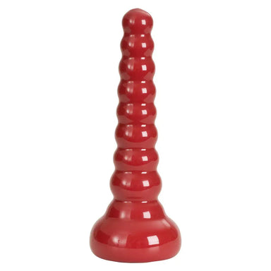 8-inch Doc Johnson Pvc Red Large Butt Plug - Peaches and Screams