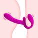 8 - inch Pink Multi Speed Rechargeable Duo Vibrator - Peaches and Screams