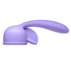 8 inch purple g spot and clit stim attachment for wand - peaches and screams