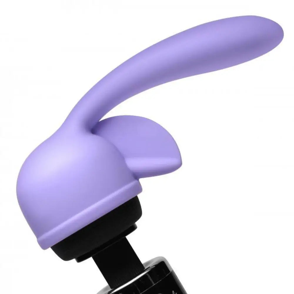 8 inch purple g spot and clit stim attachment for wand - peaches and screams