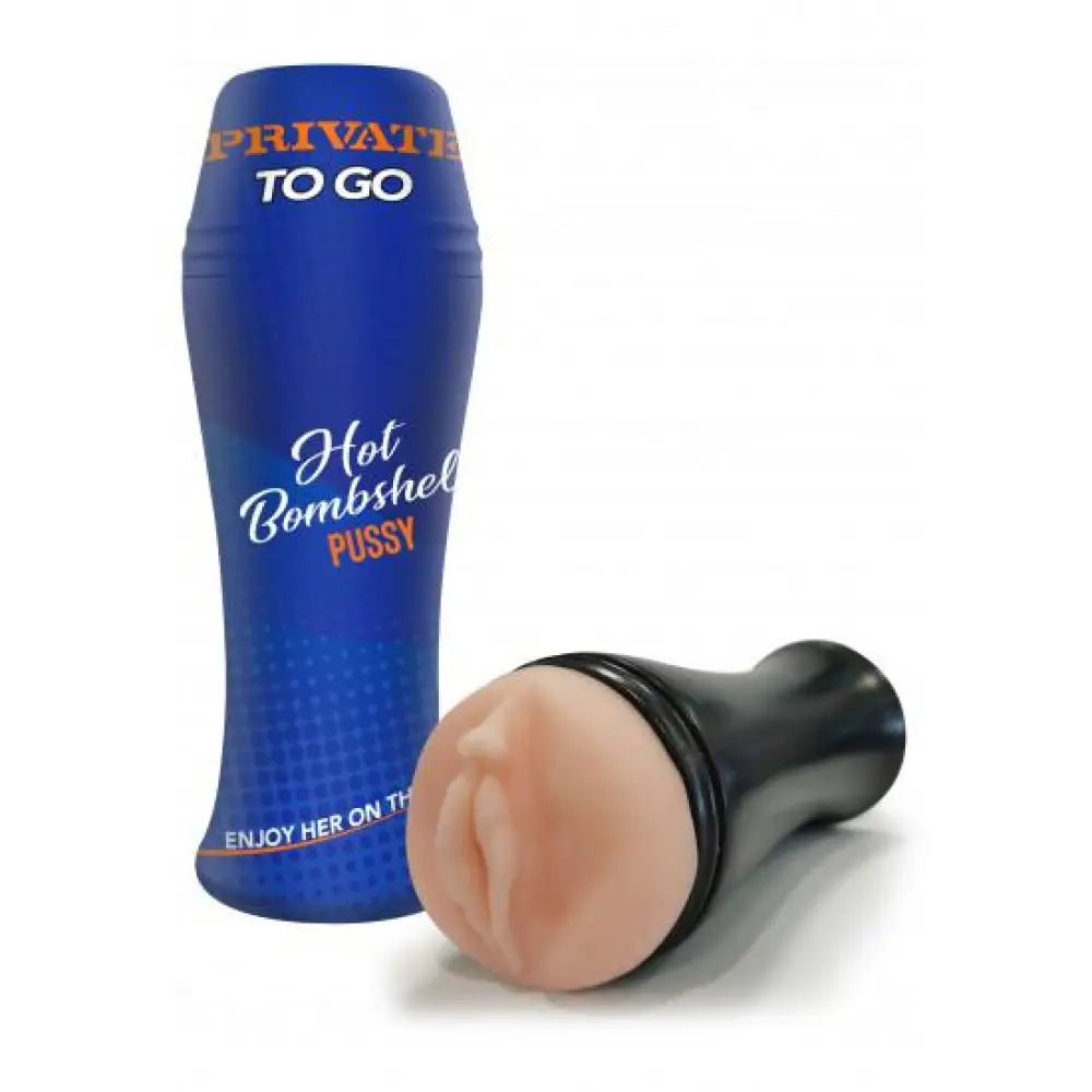 8-inch realistic flesh pink pussy masturbator for him - peaches and screams