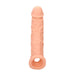 8-inch Shots Toys Flesh Pink Penis Sleeve with Vein Details for Him - Peaches and Screams