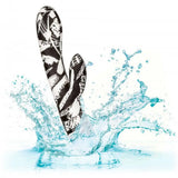 8-inch silicone black extra powerful rabbit vibrator - peaches and screams