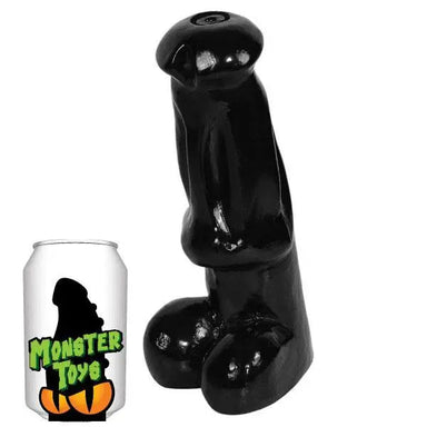 9.5-inch Extra Large Black Realistic Dildo - Peaches and Screams