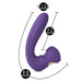 9.8-inch Silicone Purple Rechargeable Clitoral Sucking Vibrator - Peaches and Screams