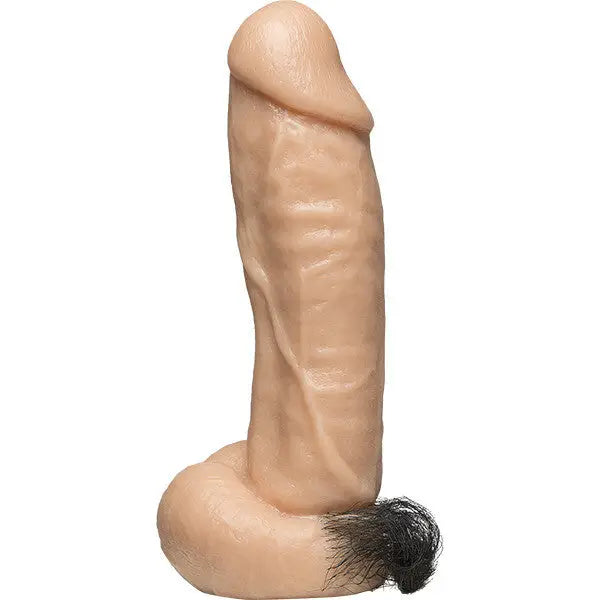 9-inch Doc Johnson Rubber Bendable Large Realistic Dildo - Peaches and Screams