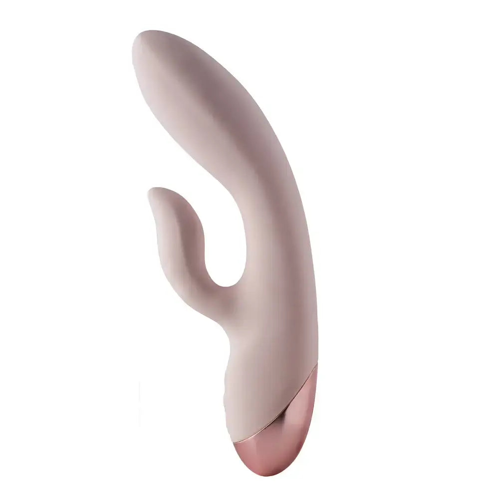 9-inch Dream Toys Silicone Pink Rechargeable Rabbit Vibrator with 2-motors - Peaches and Screams