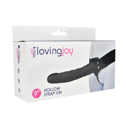 loving-joy-8-inch-hollow-strap-on-black