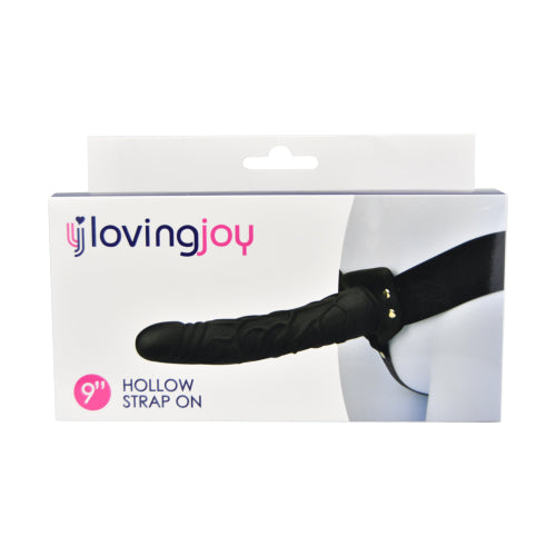 loving-joy-8-inch-hollow-strap-on-black