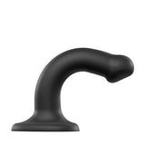 strap-on-me-semi-realistic-dual-density-bendable-dildo-black-small