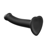 strap-on-me-semi-realistic-dual-density-bendable-dildo-black-small